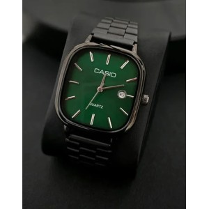 Casio Vintage Watch Analog Unisex Watch Metal Strap First Copy ( BLACK )