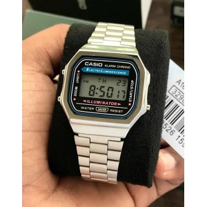 Casio Vintage Watch Digital Unisex Watch Metal Strap First Copy (Gold)