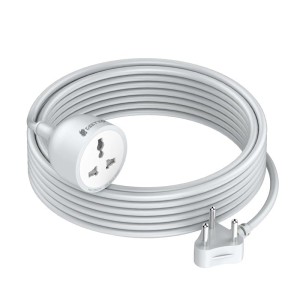 JTP Extension Cord 2500W 10A HIGH Power Output Power Cord 5000MM with Child Protection Door Design for Indoor Out Door USE.